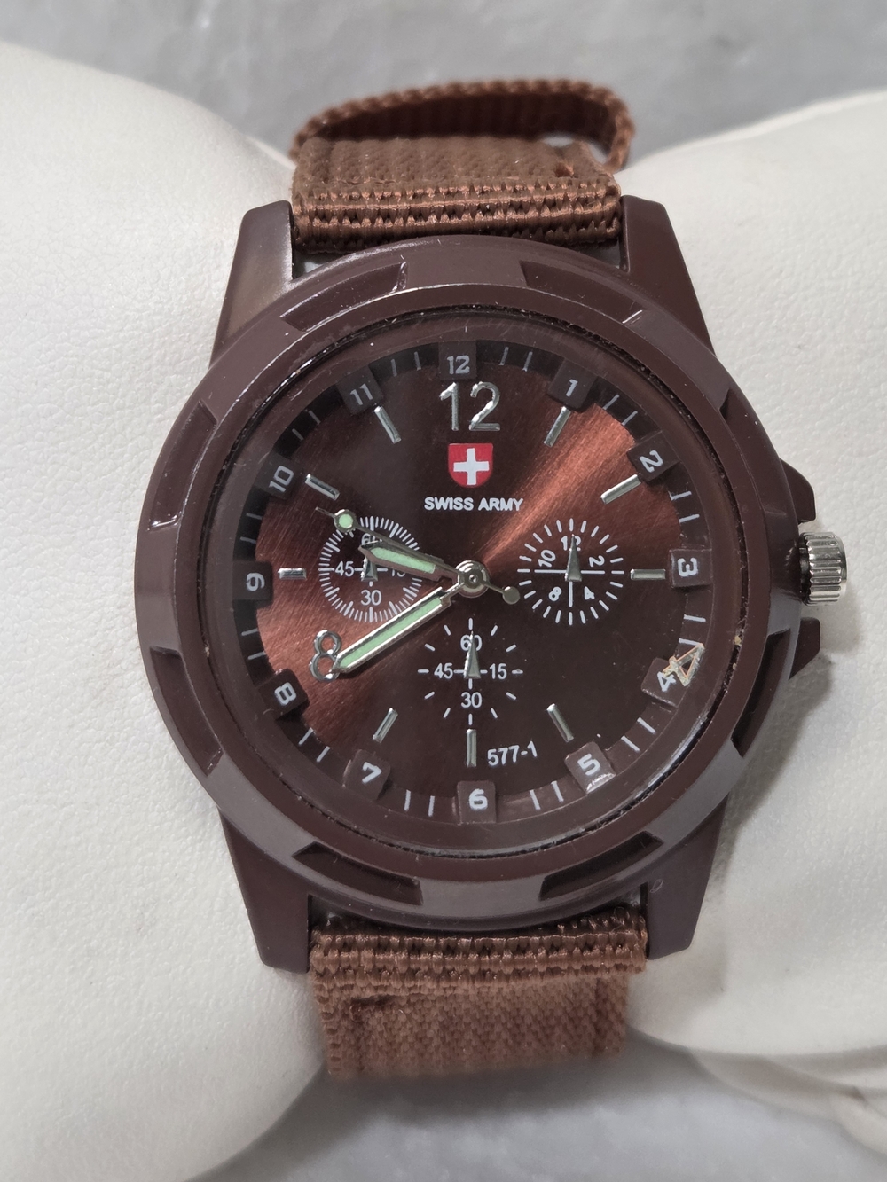 Swiss Army Brown Men's Field Watch - Brown Strap